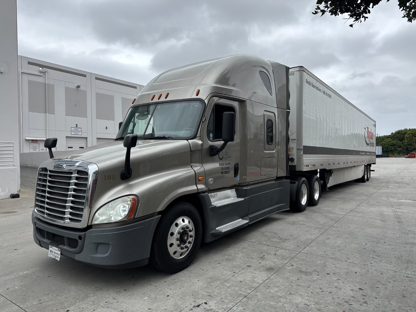Core Trans Logistics branded freight trailer at dock